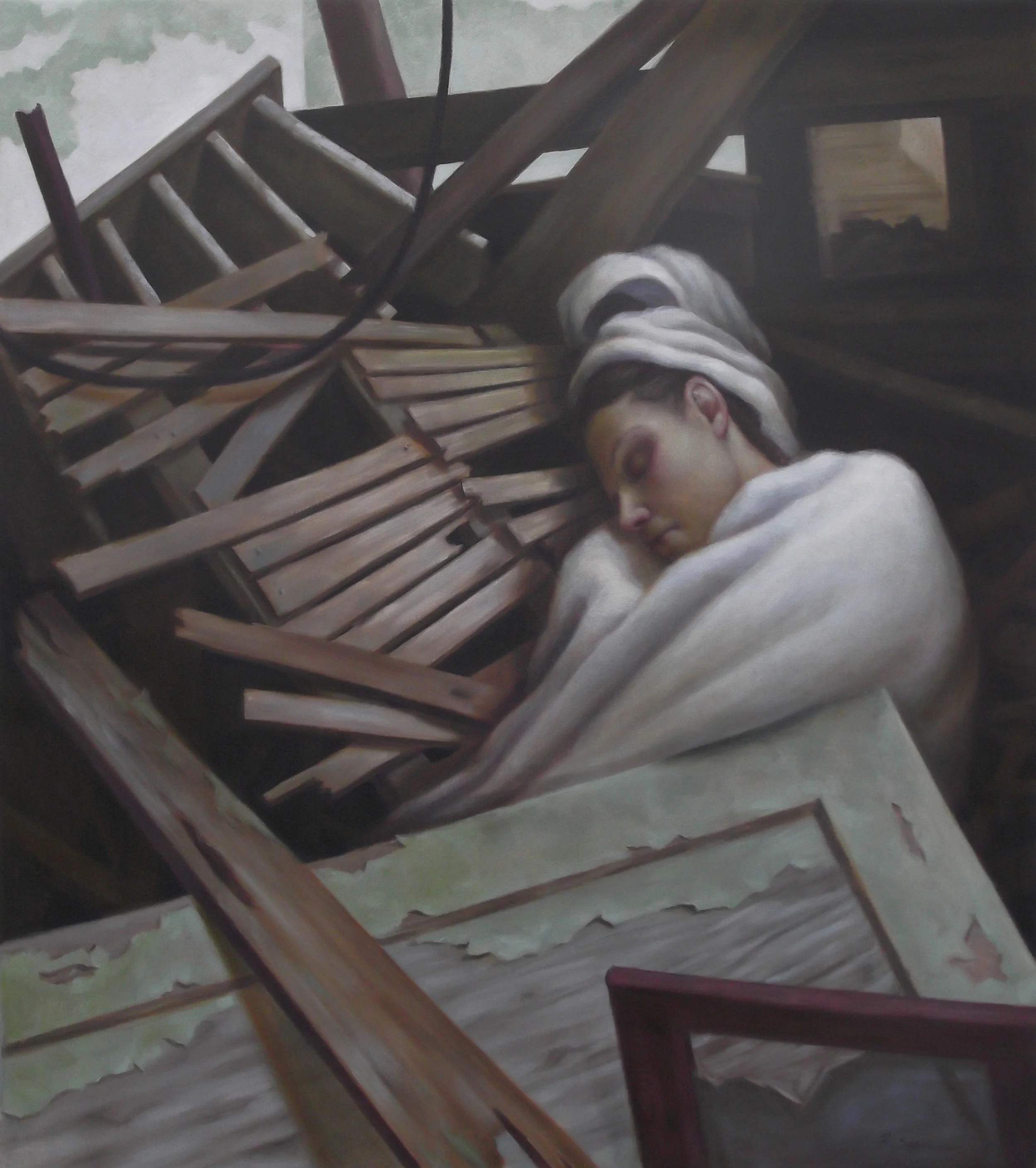 Isolation , 2014, oil on canvas, 46x52