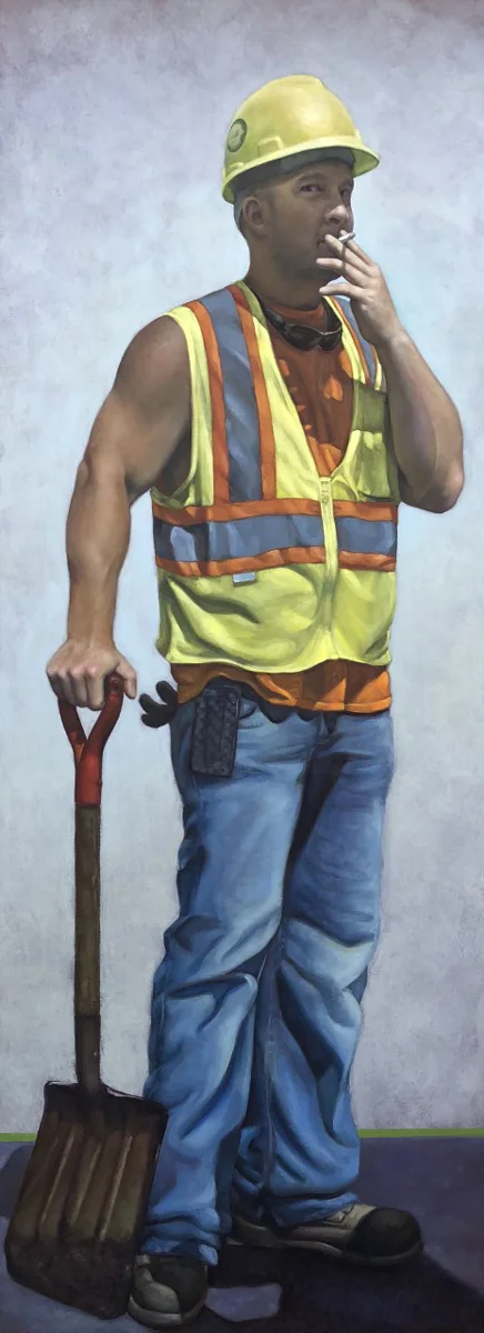 Stuble, 30x80 oil on panel