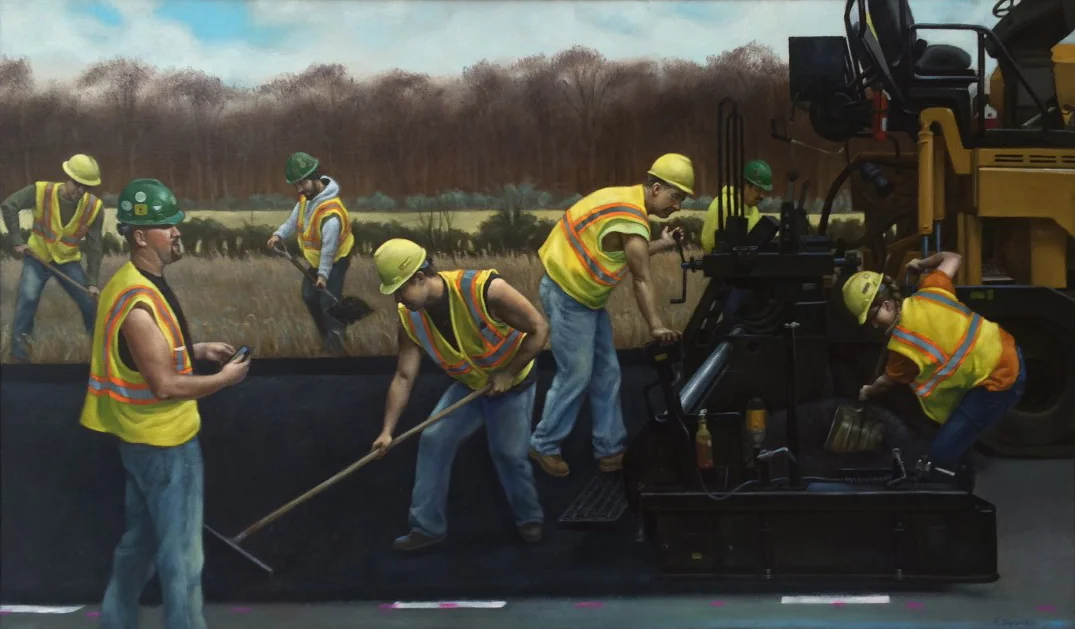 Paving, 26x44 oil on canvas SOLD