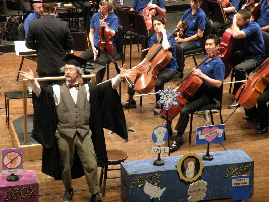 Saint Louis Symphony Orchestra (2013) "The Life and Times of Beethoven" Steven Jarvi, conductor Michael Boudewyns as Prof. Nigel Taprrot