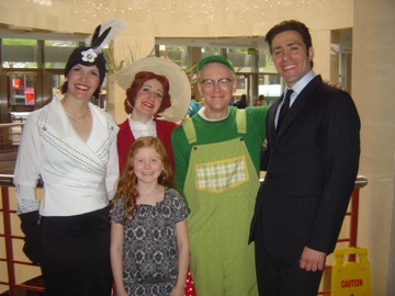 Charlotte Symphony Orchestra (2011) GREEN EGGS AND HAM & Ravel's MOTHER GOOSE Kimberly as Theodora Giselevska Sara as Cousin Duck Michael as Sam-I-Am Jacomo Bairos Rafael, conductor & Maya Carpenter, audience member
