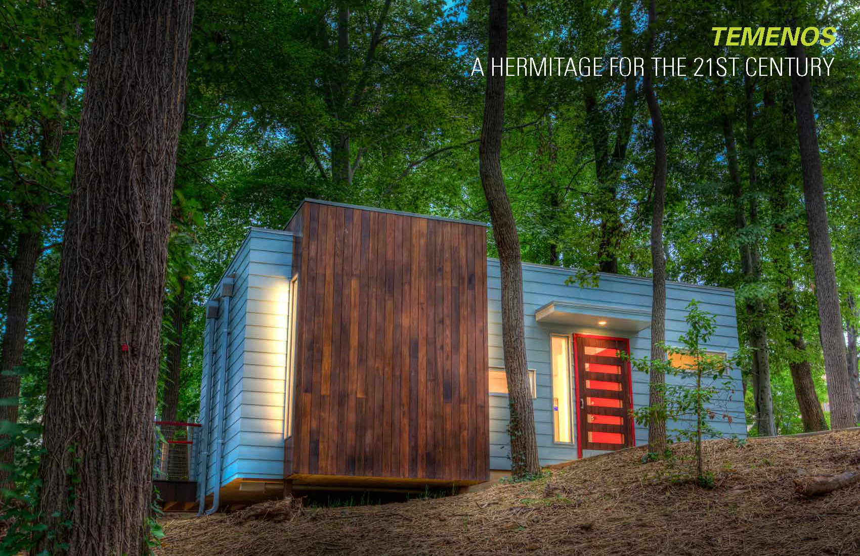 Exterior of Hermitage in the early evening