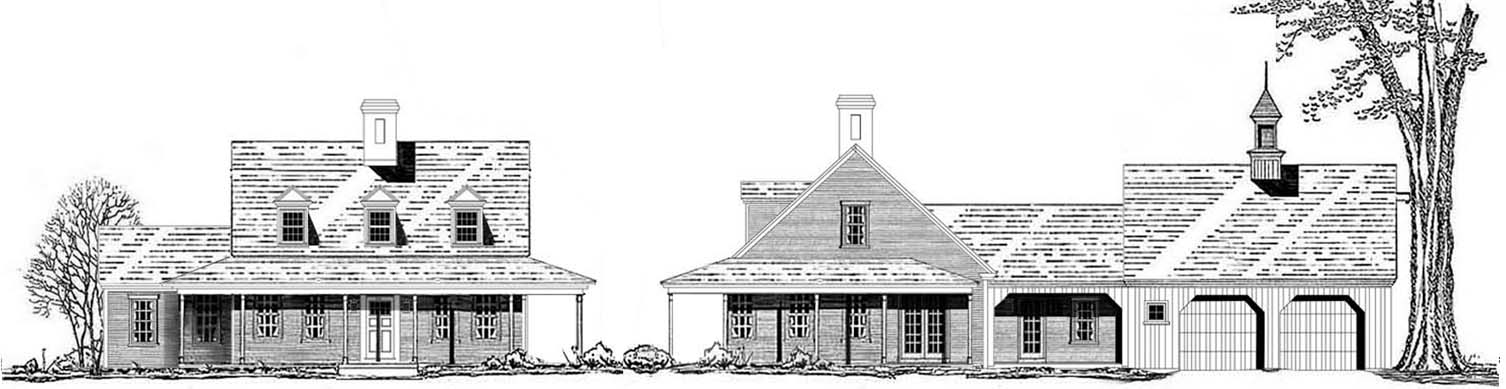 The Farmhouse Colonial Exterior Trim, Colonial Farmhouse Plans