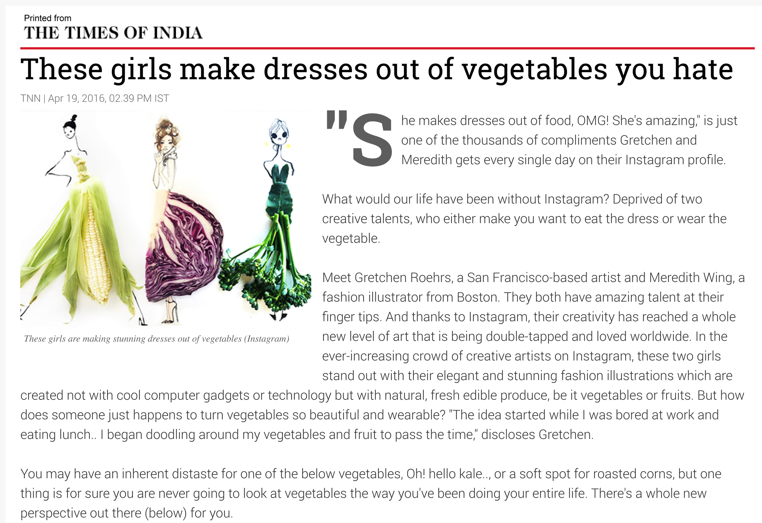 These girls make dresses out of vegetables you hate - Times of India-1.jpg
