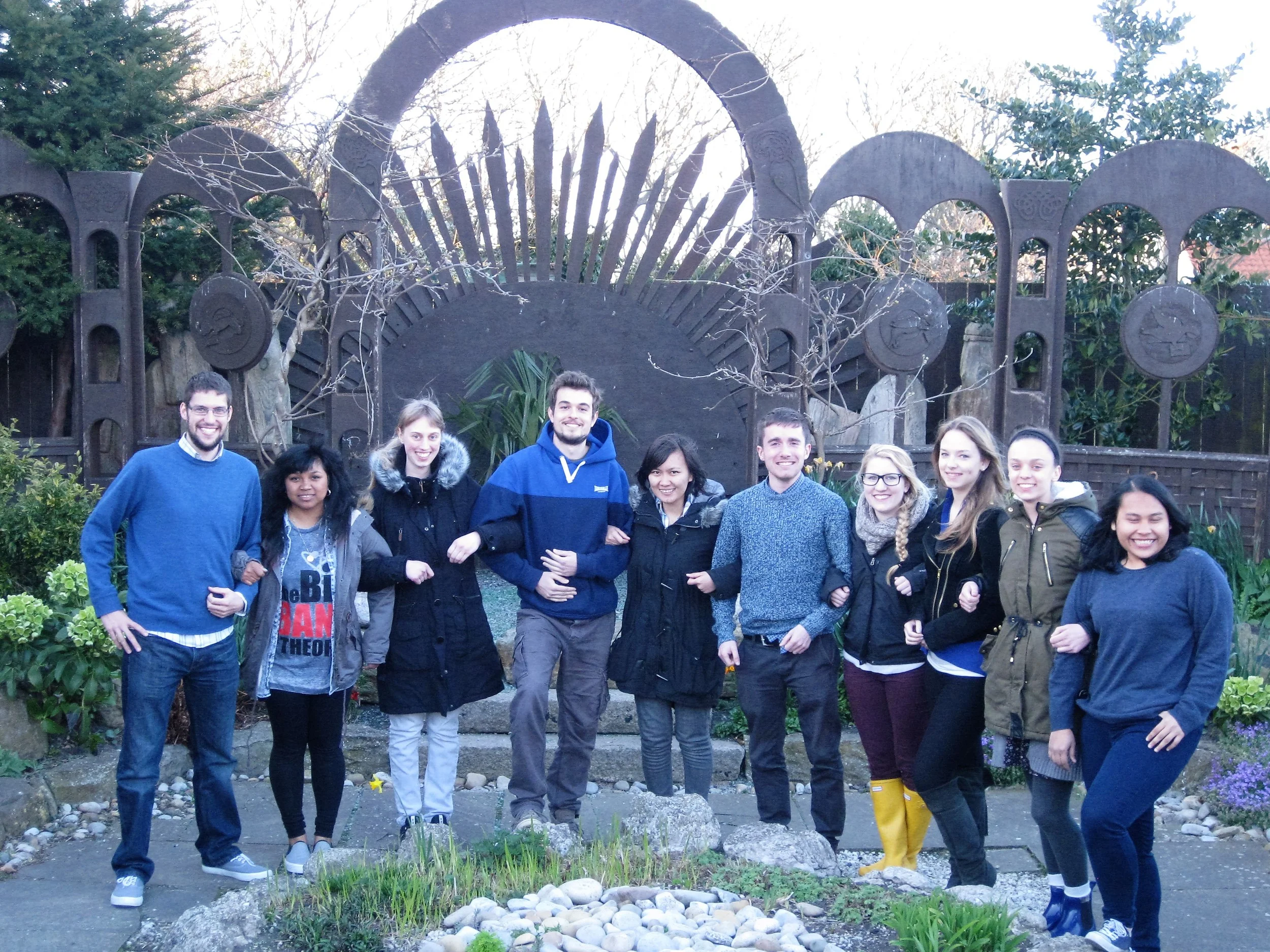 Left to right: Paul (England), Vonin (Madagascar), Julia (Germany), Matteo (Italy), Aselia (Indonesia), Paul (Ireland), Amelia (USA), Franzi (Germany), Maggie (USA), Devita (Indonesia)