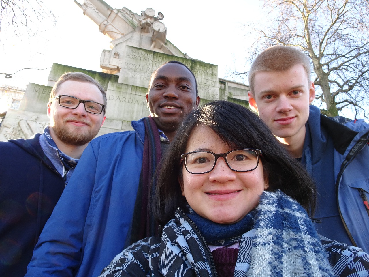 Left to right : Brendan (USA), Urbanus (Kenya), Bella (Indonesia), Joseph (Norway)