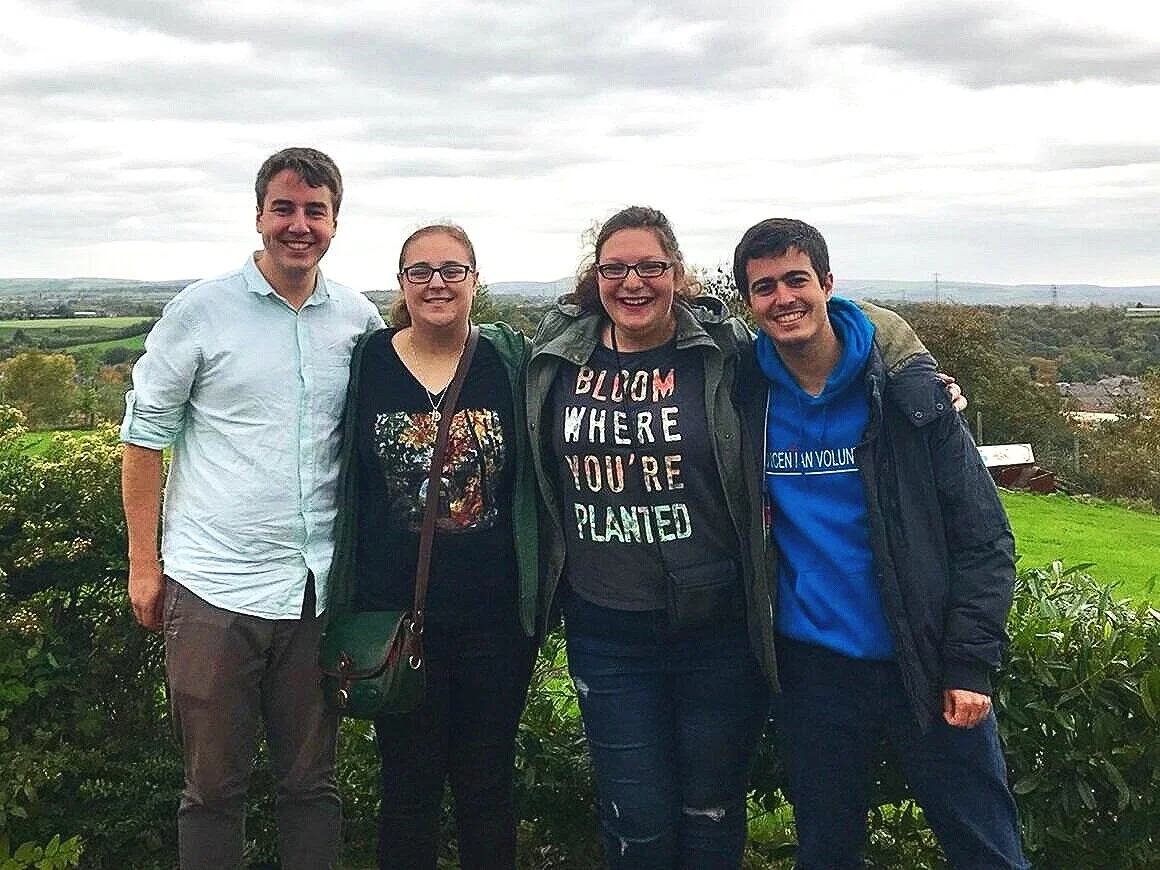 Left to right: Christian (Canada), Karoline (America), McKenna (America), Gonzalo (Spain)