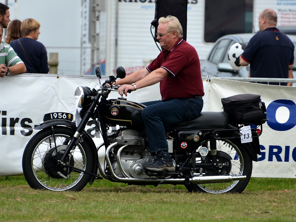 Ariel Square Four in a stretched Huntmaster frame 1956