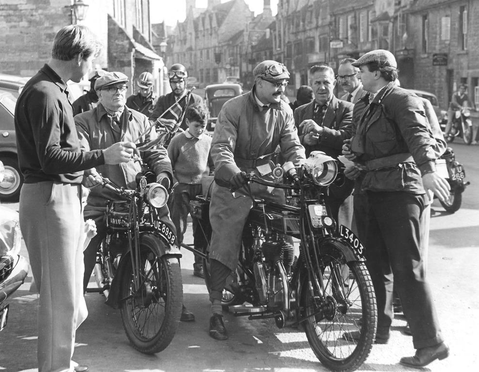 Waving off from the Square at the first ever Club run in 1964. We still depart from the very same place today.