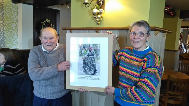 'Graham and Brenda Hallard celebrate Graham's 80th Birthday with the North Cotswold Section'