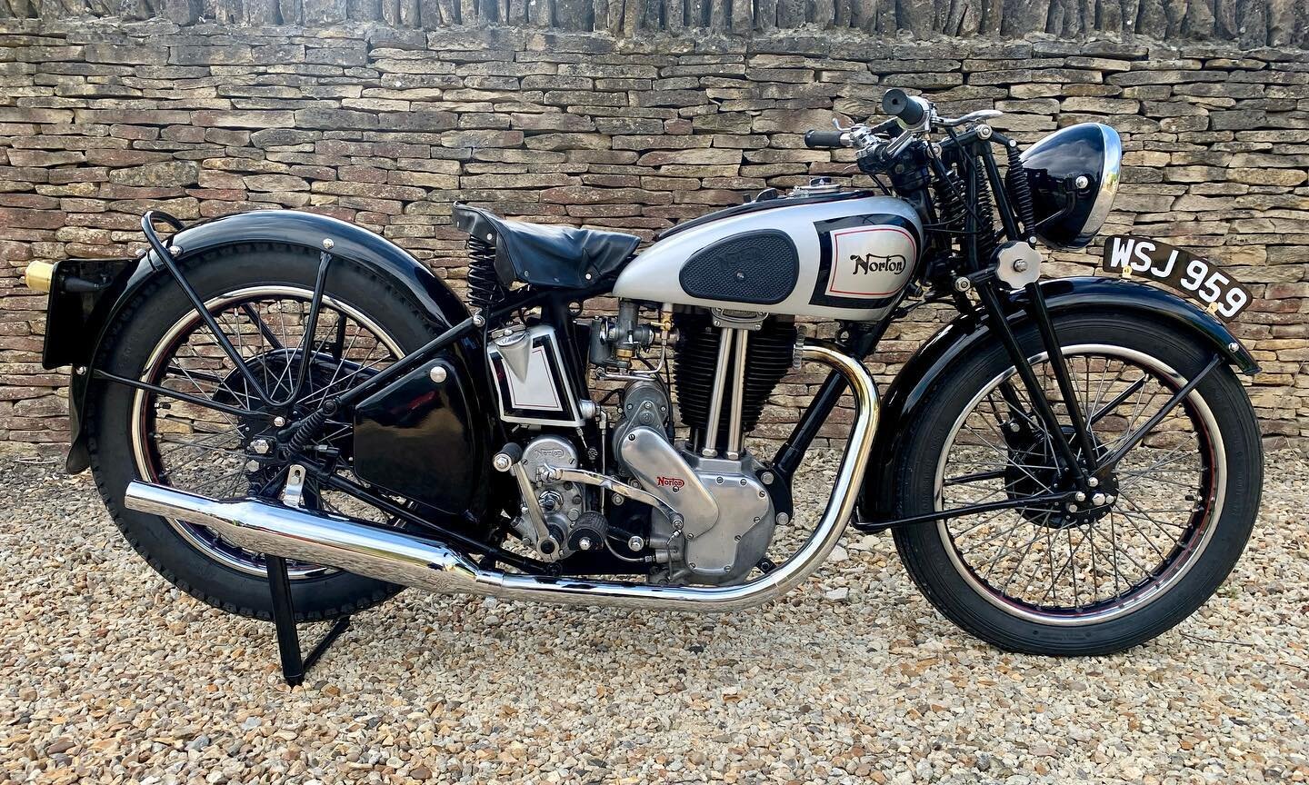 1938 Norton Model 19 - Latest project back on the road for one of our members.  #norton #vmcc #girderfork