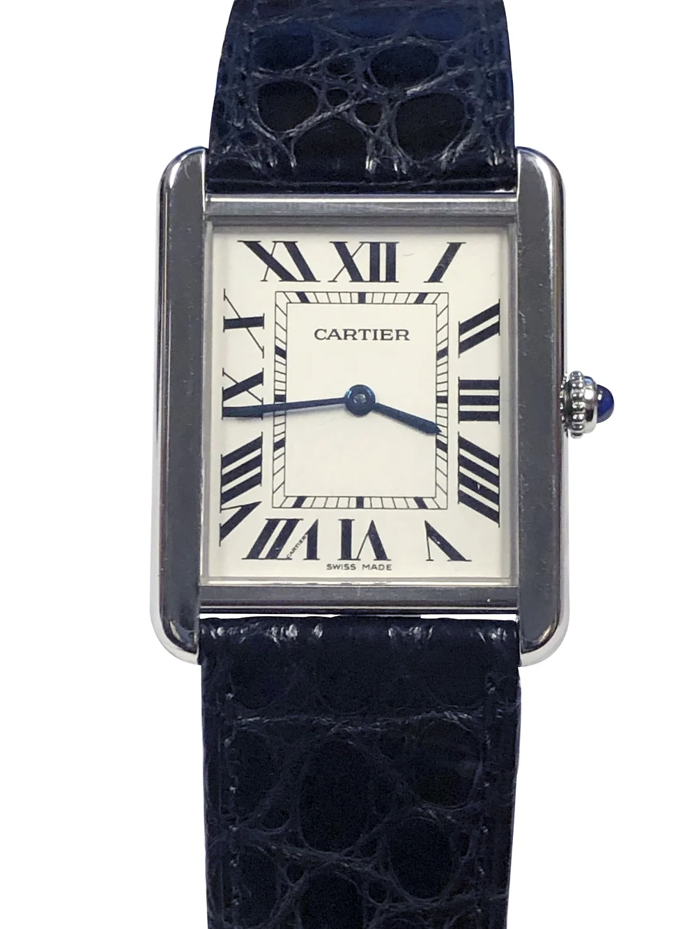 Cartier Tank Solo Ref 2715 Large steel cased Quartz Wrist Watch