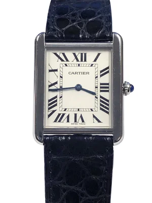 Cartier Tank Solo Ref 2715 Large steel cased Quartz Wrist Watch