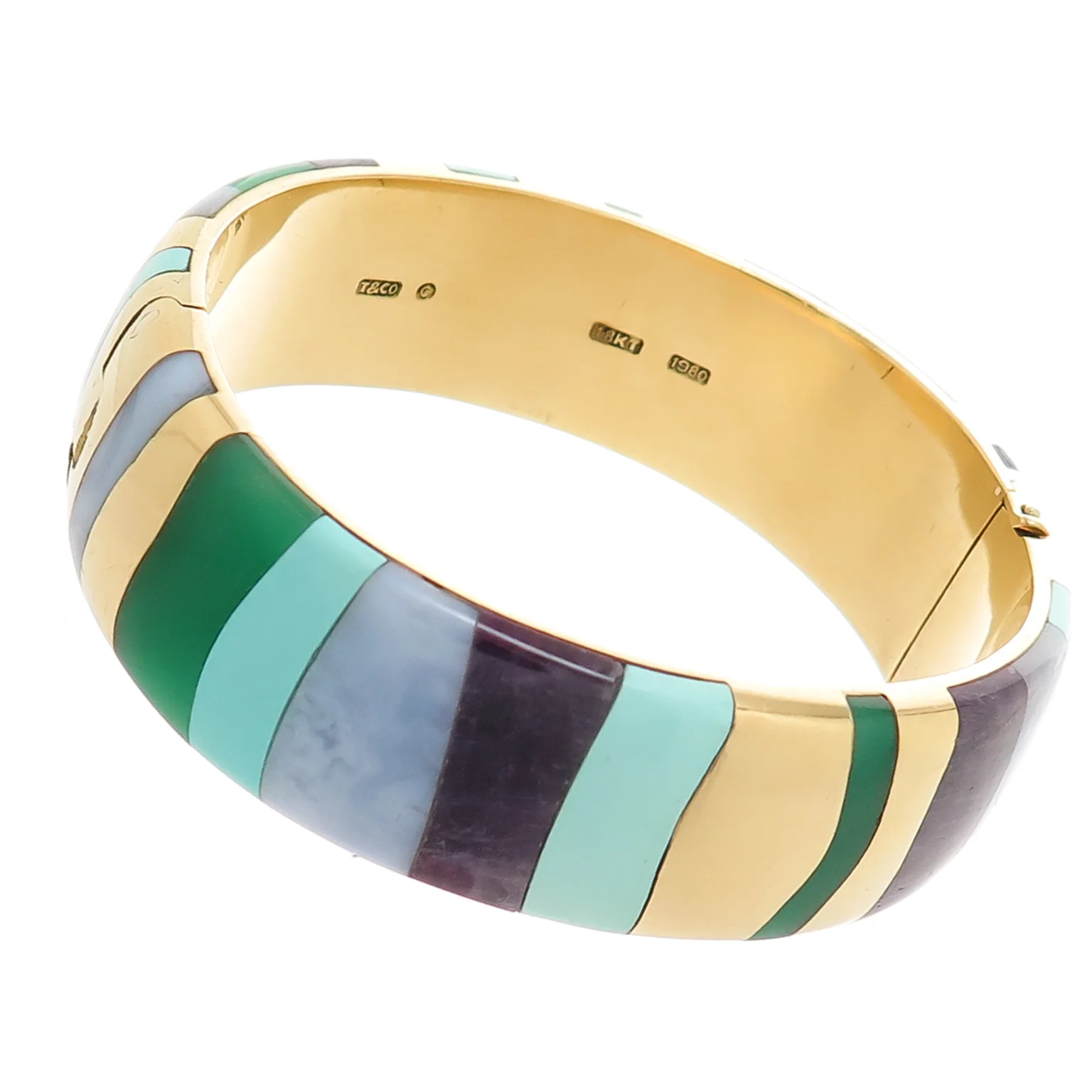 Tiffany & Co. Stone Set Bangle Bracelet