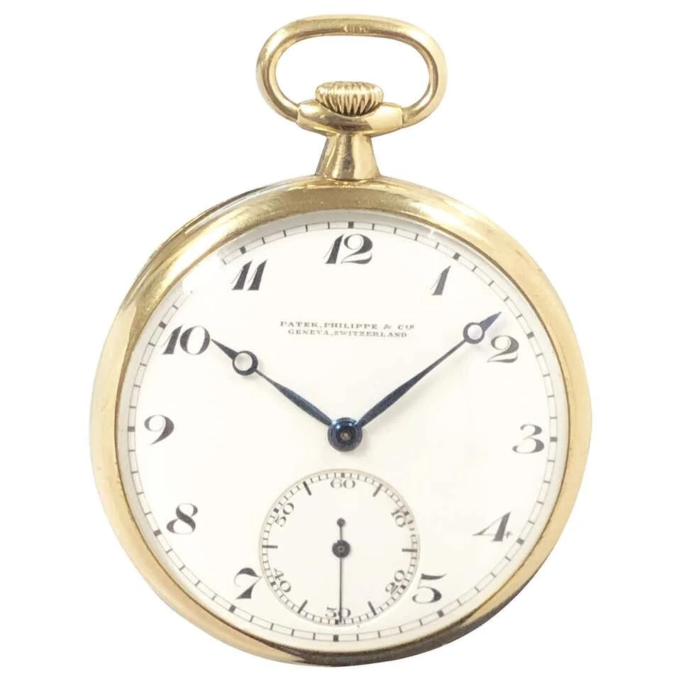 Patek Philippe 1920s Yellow Gold Mechanical Pocket Watch — N