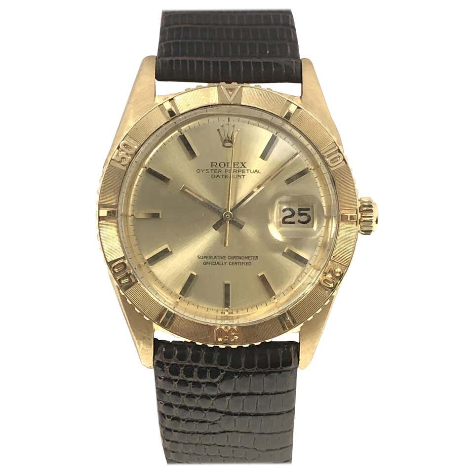 Rolex 1963 Ref 1625 Gold Datejust Turn O Graph Thunderbird Automatic  Wristwatch — N. GREEN AND SONS