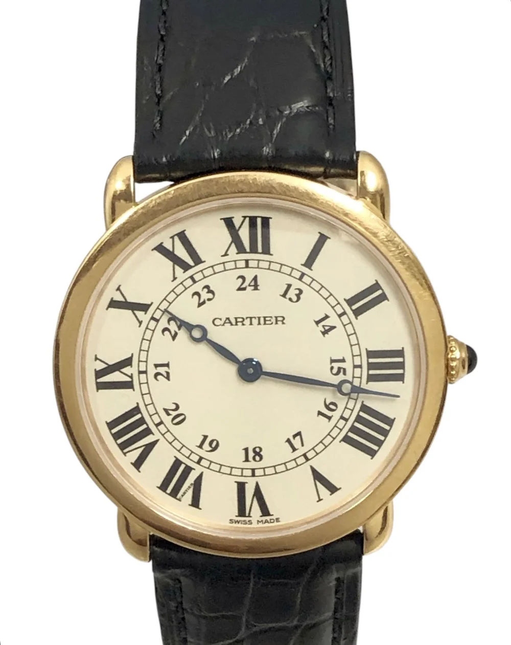 Cartier Ronde Solo Large Rose Gold Mechanical Wrist Watch — N