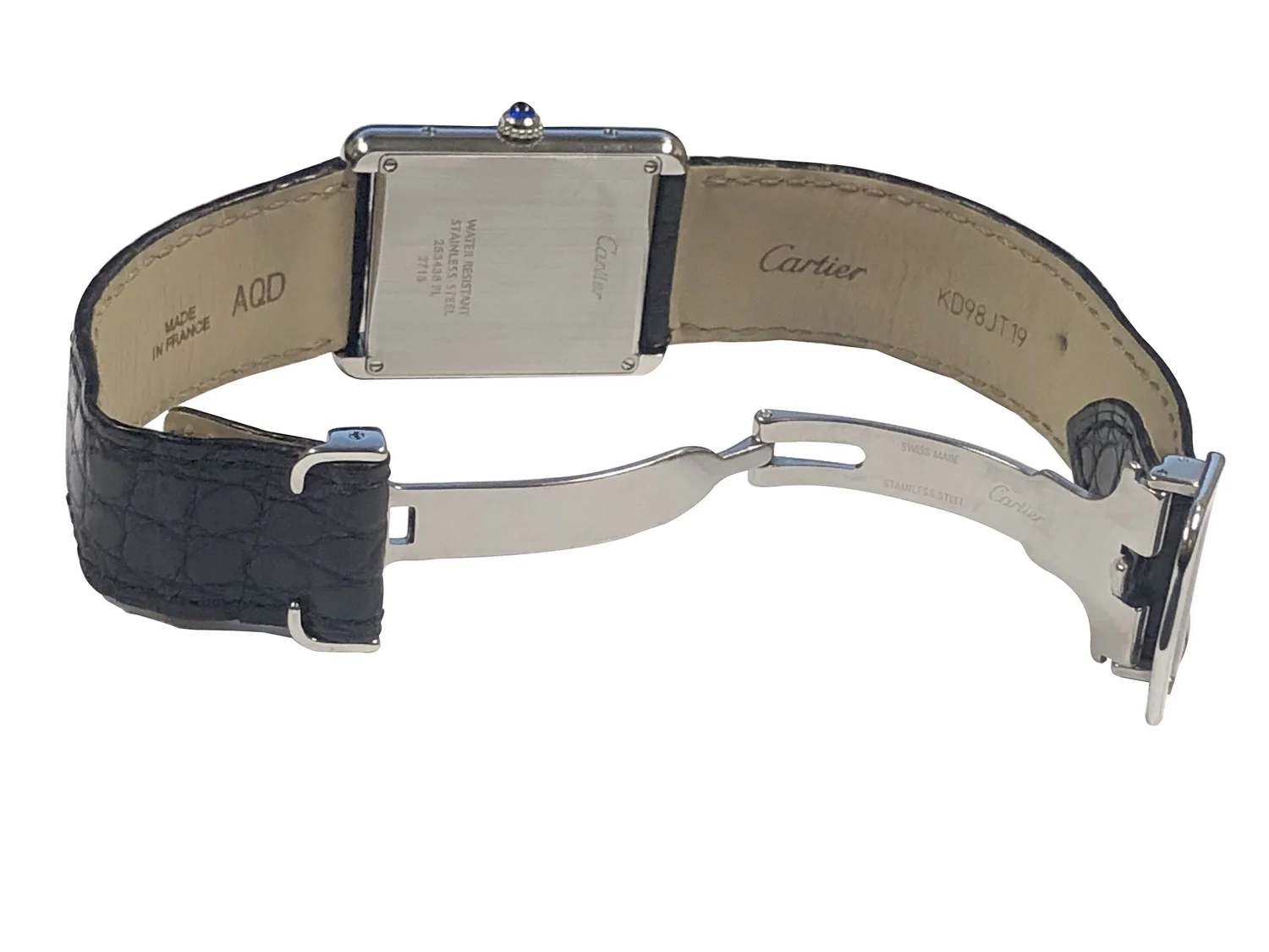 Watch Cartier 2715 Pre-owned Cartier Tank Solo Quartz Silver Dial