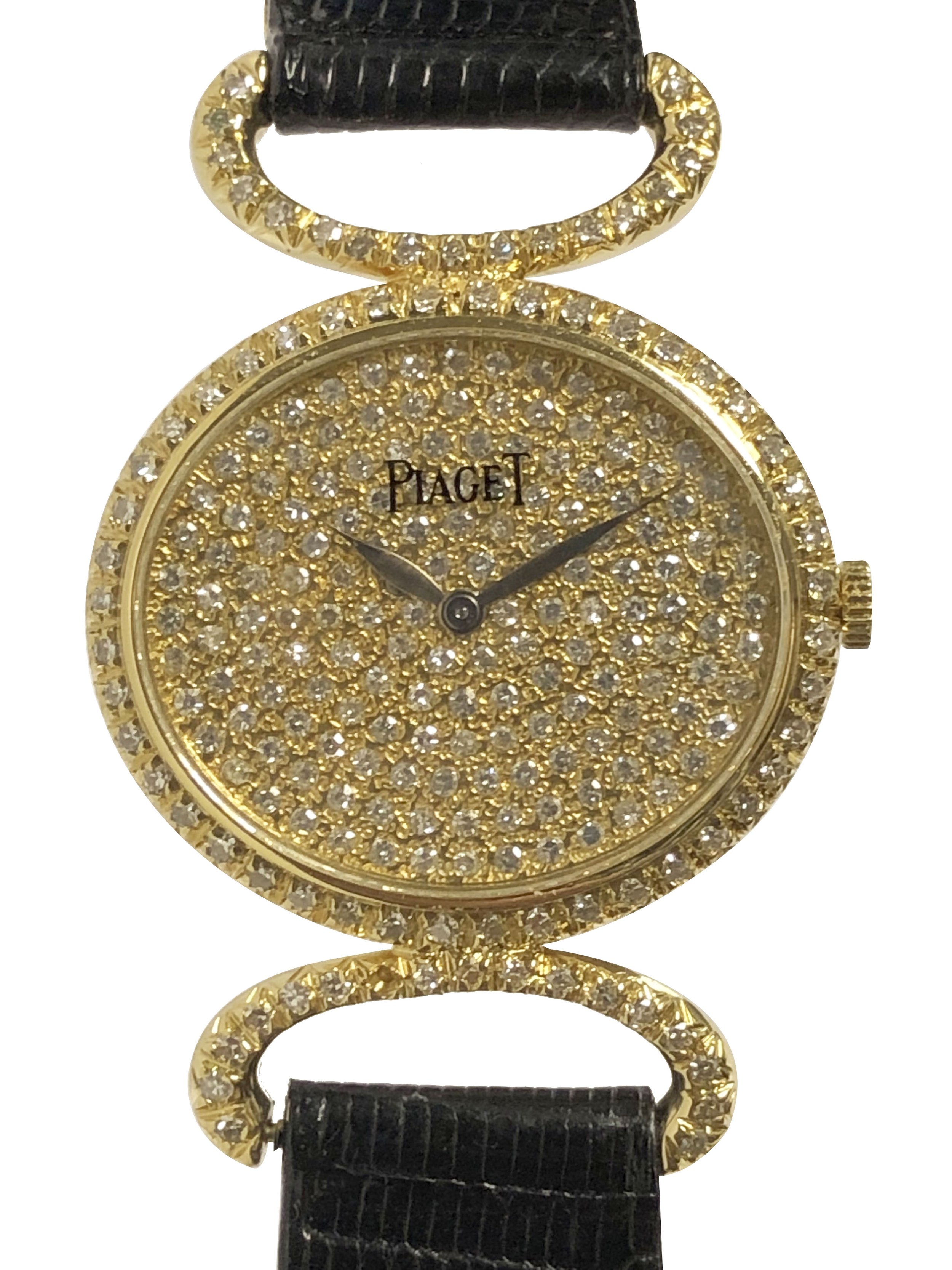 Piaget Classique Ladies Yellow Gold and Diamond set Wrist Watch