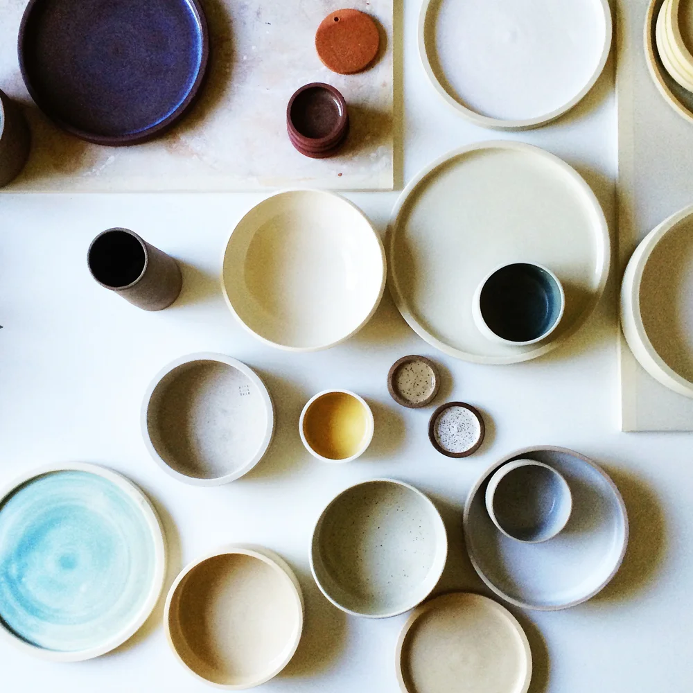 A studio visit with someone who had seen my work previously on two occasions, and already owned a few pieces. We looked at a wide range of my work throughout the conversation, but her focus was always on the more neutral, straight-sided, multi-functional serving pieces that would play well with her and her husband's contemporary house and art collection. As we had already established the beginnings of a relationship, the conversation was more about process and other interests, and not solely focused on the pieces at hand, which made for a different rhythm of the visit.