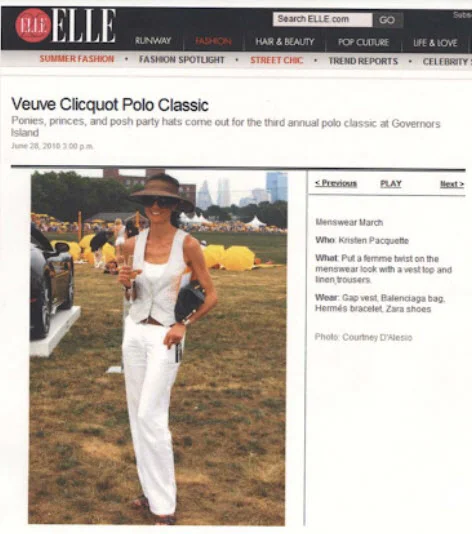 ELLE VERVE Clicquot Polo Classic - Kristin Paquette