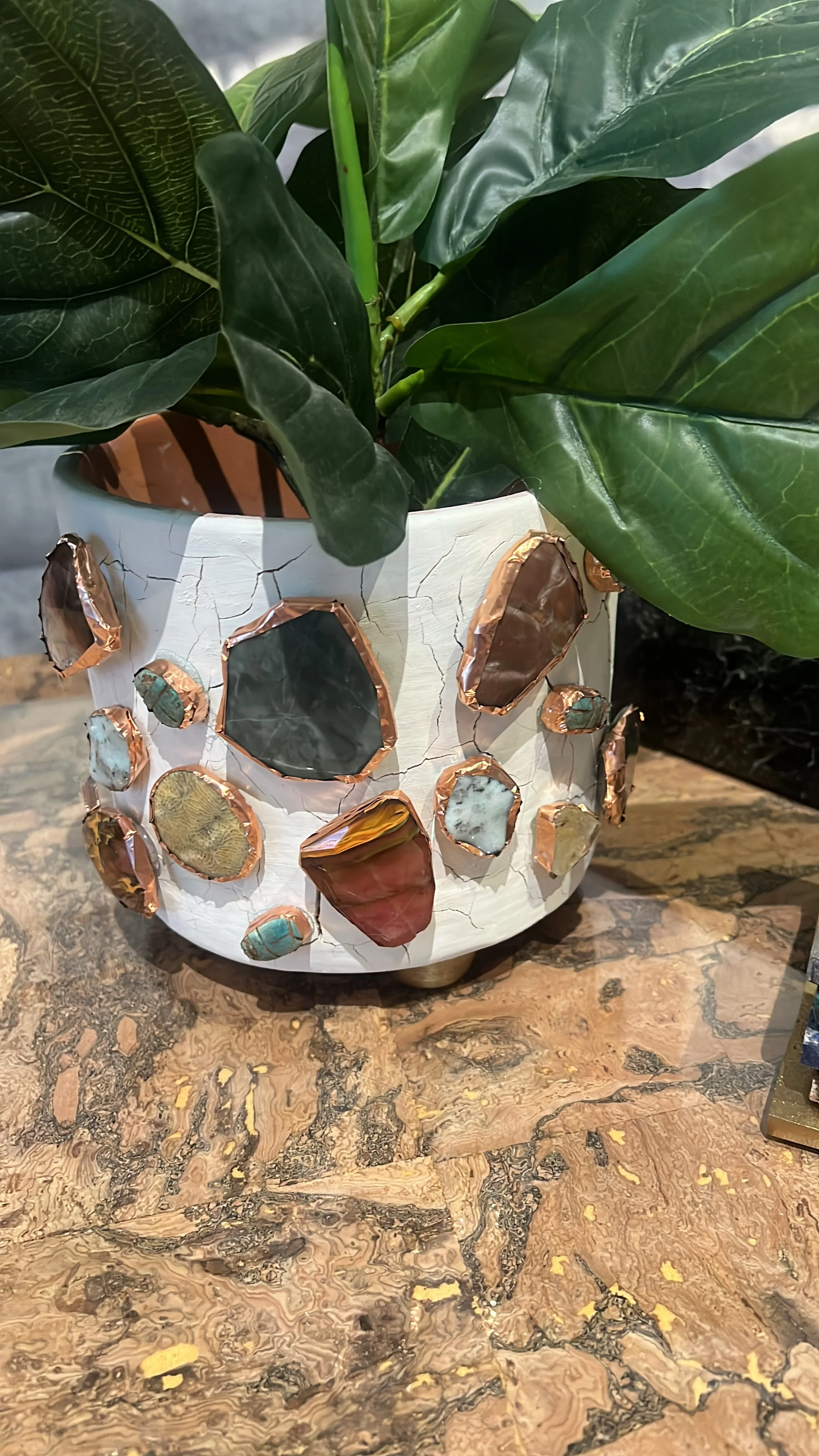 Create a Luxe Plant Holder with DIY Techniques Inspired by Kelly Wearstler
