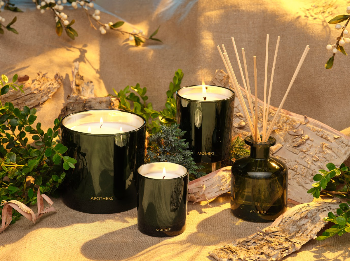 Styled Scene – Fall scented Candle Setup
