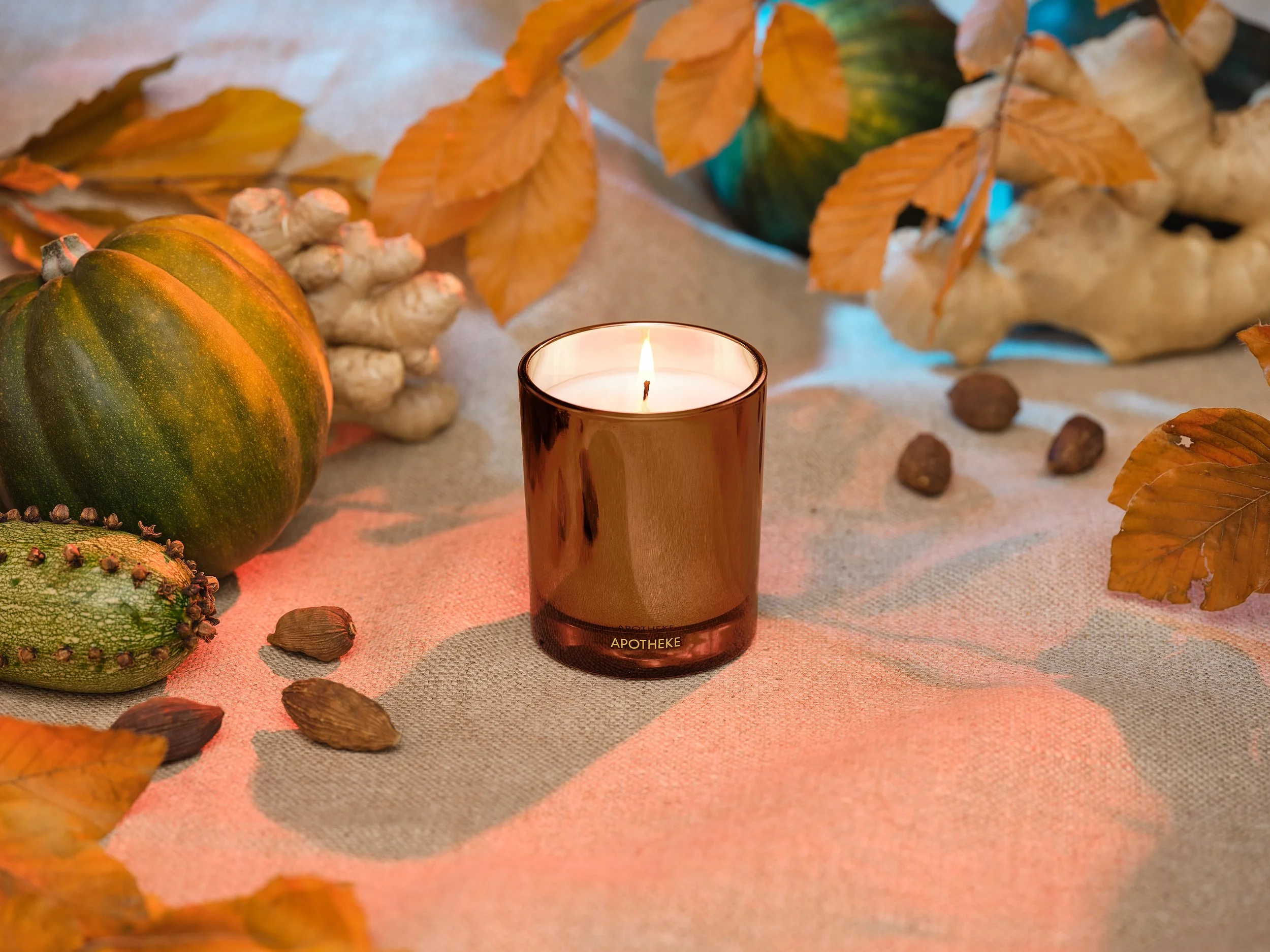 Styled Scene – Rustic and Elegant Candle Setup