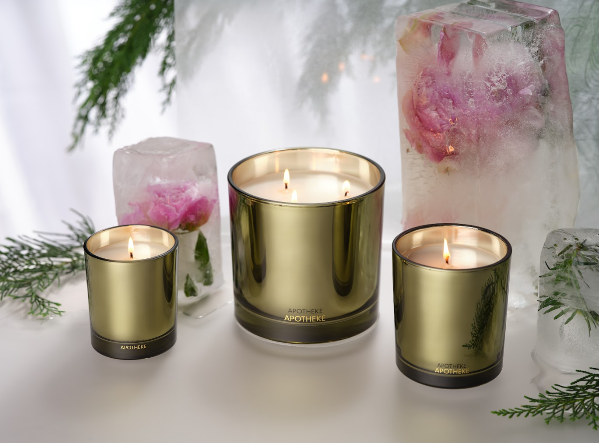 Styled Scene – Grapefruit & Sea Salt Candle Setup