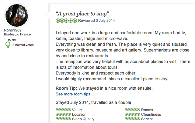 A great place to stay   Northlodge Perth City Apartments   Rooms  Perth Traveller Reviews   TripAdvisor4.png