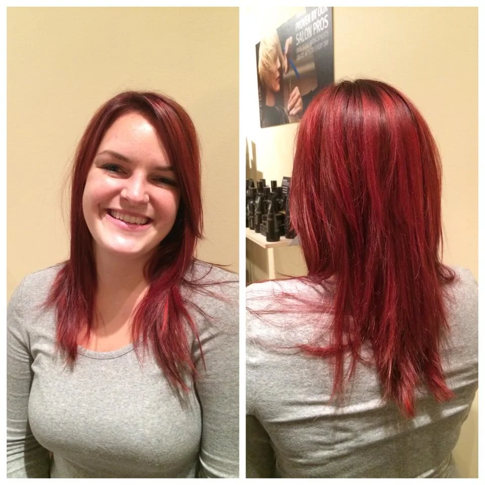 Rockin' Reds! Aveda's color is completely customizable. Come in for a change!