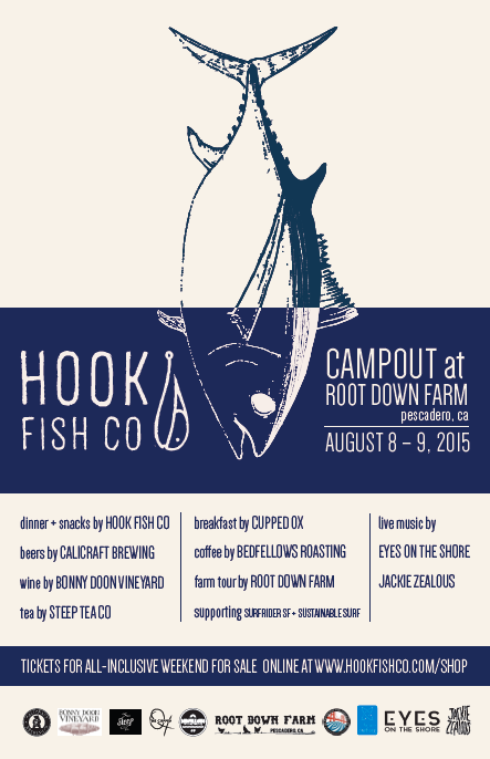 bedfellows roasting company is teaming up with hook fish co. to provide a public campout event with live music, dinner, camping, breakfast, and of course...COFFEE. tickets: http://www.hookfishco.com/product/hook-campout/