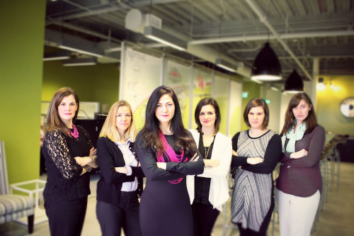 Sprout’s homepage shows an all-female team. However, “their executive team” is only one-third female and their nine-member board contains only one woman. Photo credit: Sprout Pharmaceuticals