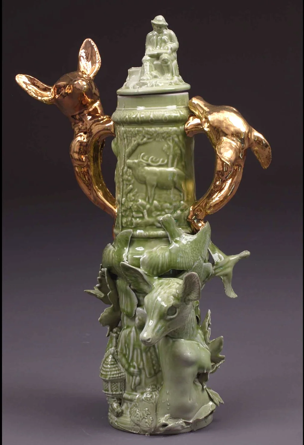 "Green Stag", 2009, 22" x 13",                    © Barry Bartlett