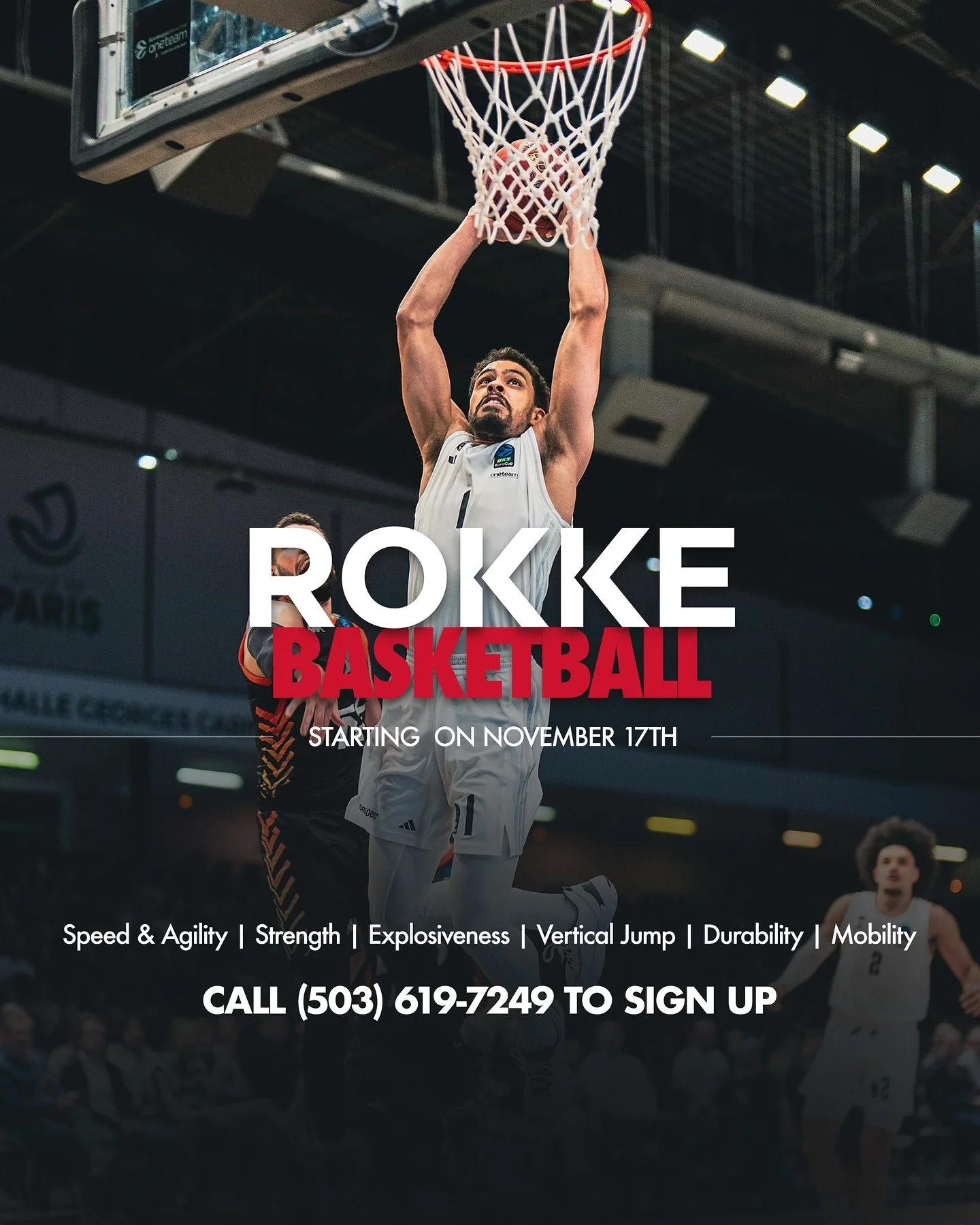 TIME TO WORK 📈 These Performance programs start on November 17th‼️
&mdash;
👉 ROKKE In-Season Basketball Performance
👉 ROKKE Volleyball Performance
👉 ROKKE Soccer Performance
&mdash;
Call the front desk to register. Limited spots. #ROKKE