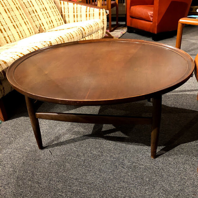 Round mid century coffee table