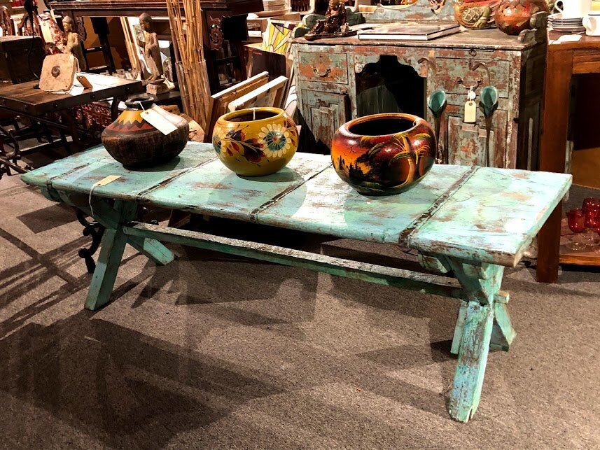 Rustic painted coffee table 