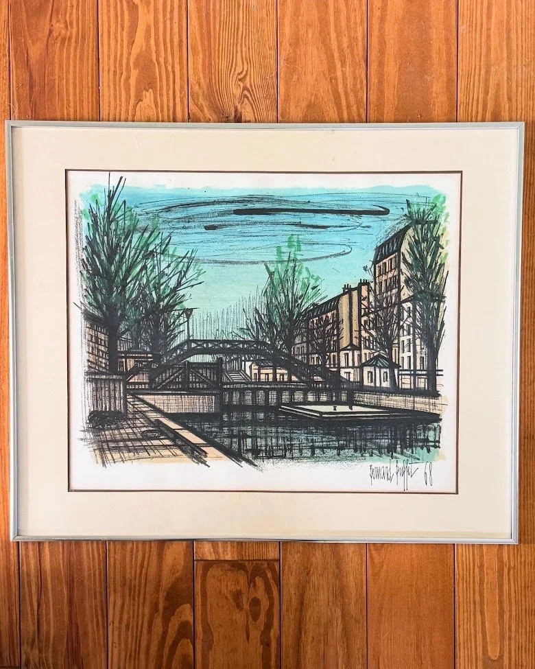 22 Bernard Buffet Lithograph Canal St. Martin