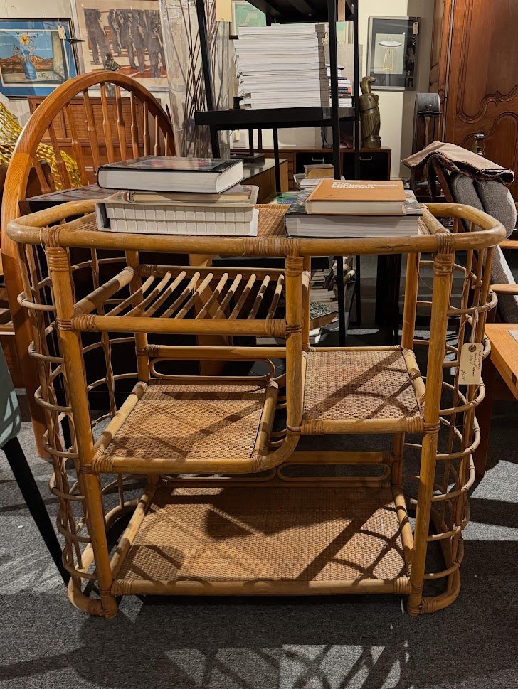 43 Bamboo/Rattan Shelves/Console
