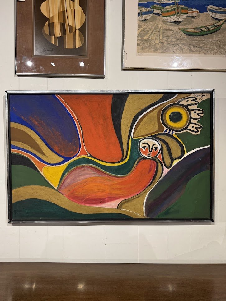 923 Original Signed Abstract Oil on Canvas