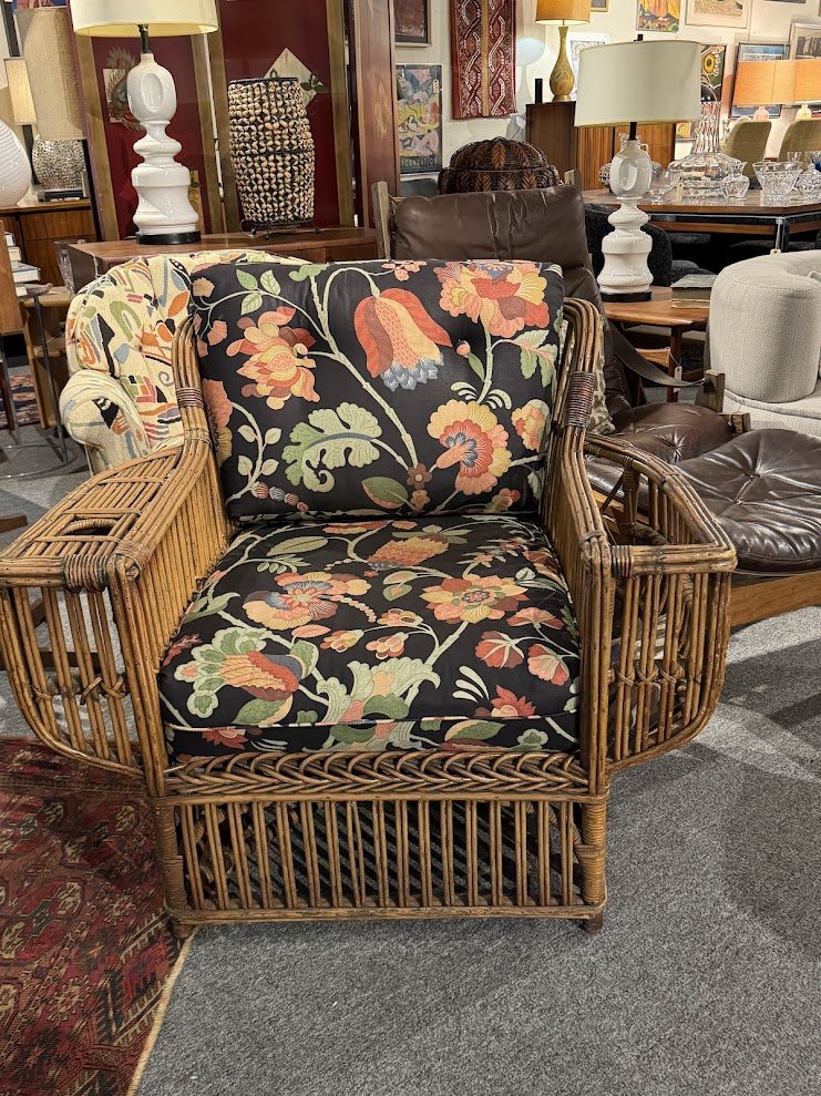 93 Vintage Pencil Reed Rattan Chair