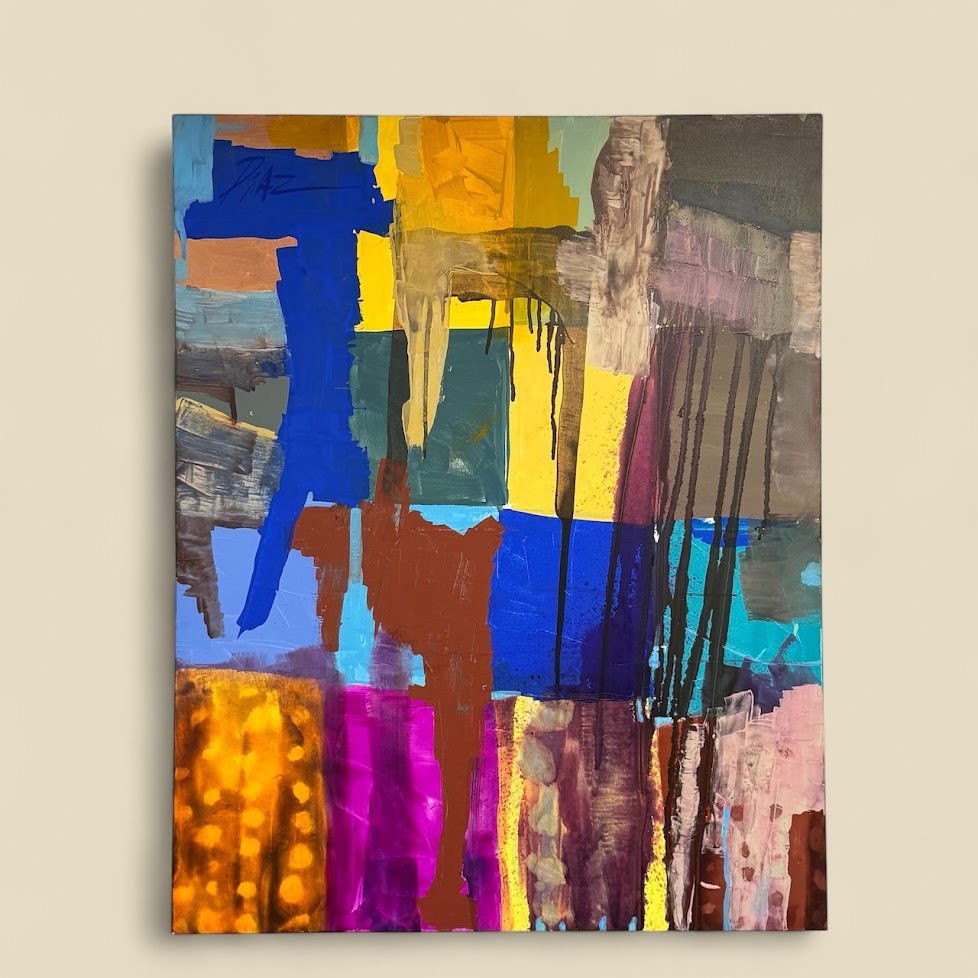 85 Large Scale Abstract Painting by Jaime Diaz