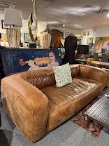 252 Chunky Leather Sofa