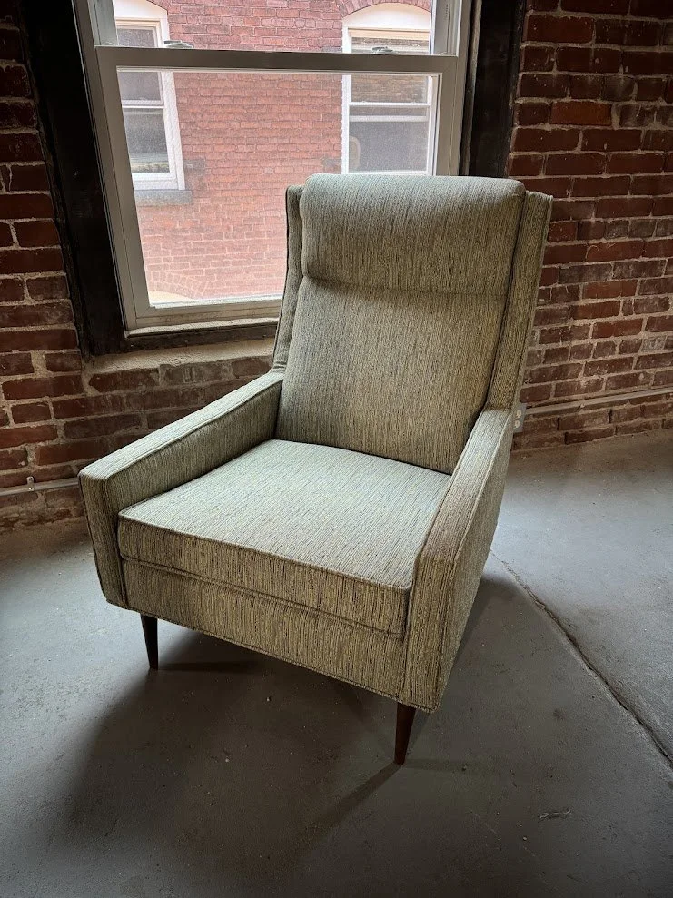 277 Reupholstered Mid Century Lounge Chair