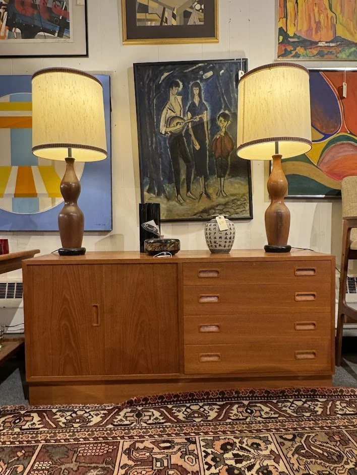 219 Mid Century Teak Credenza