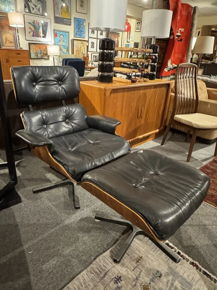 6 Eames Style Lounge Chair and Ottoman