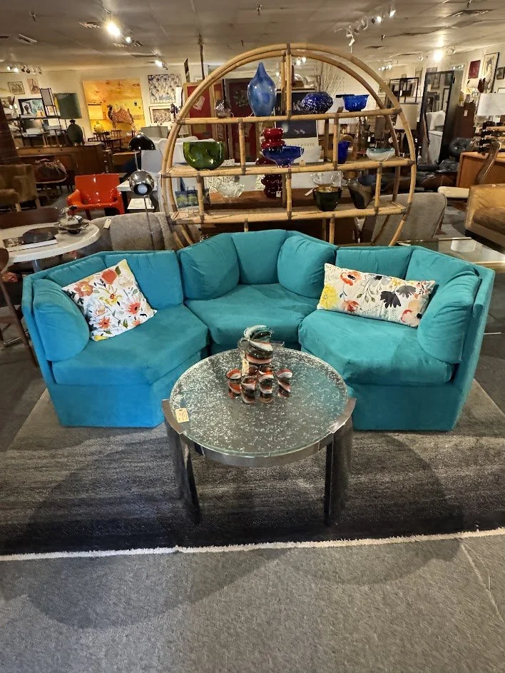 8 Post Modern Honeycomb Sectional Sofa