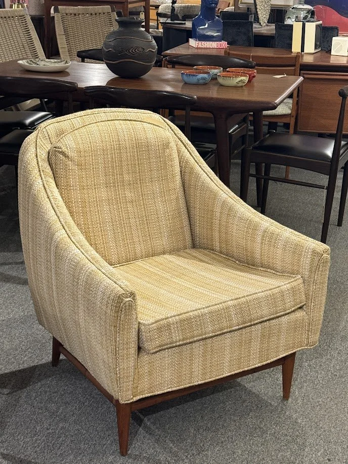 248 Vintage MCM Armchair w Orig Upholstery