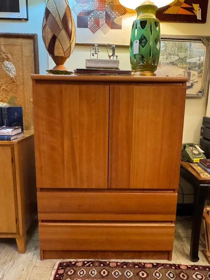 414 Danish Teak Armoire/Chest