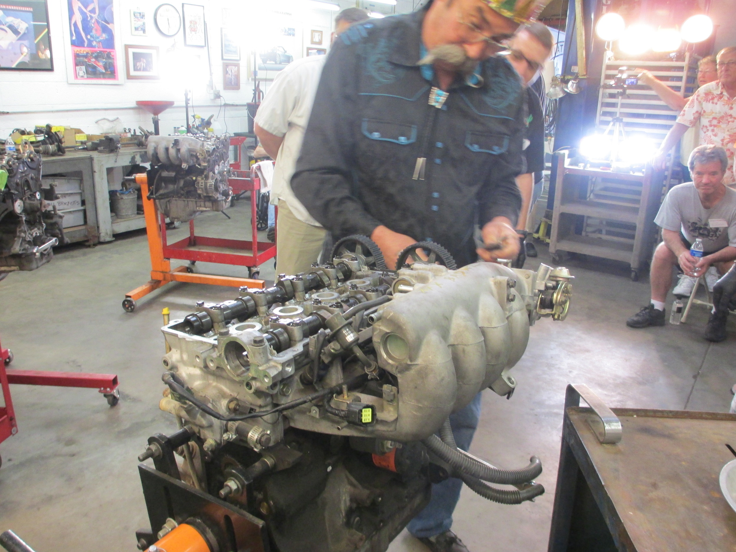 008 Mike demonstrating how to change a timing belt 2 3-28-15